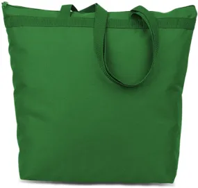 600 denier polyester large tote - kelly Case of 48