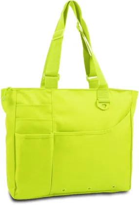 600 denier super feature tote - safety green Case of 24