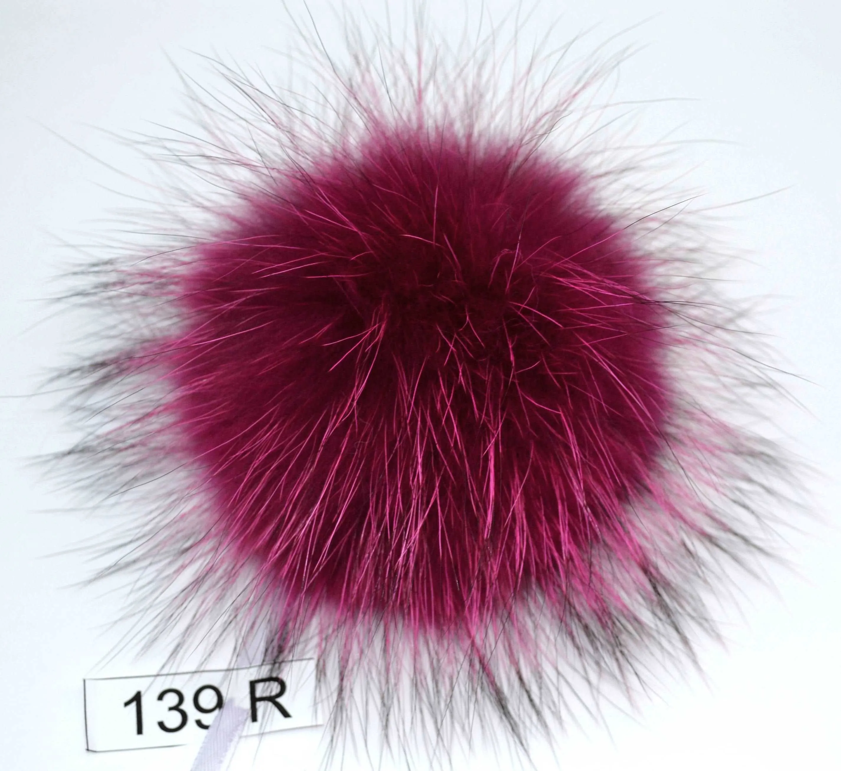 8,5" POM POM! Large Pom Poms, Fur Pom Pom for Hat, Fur Pompom, Fur Ball, Bag Charm, Pompom, Fur Pom, Knit Hat, Real Fur, Raccoon Fur, Red