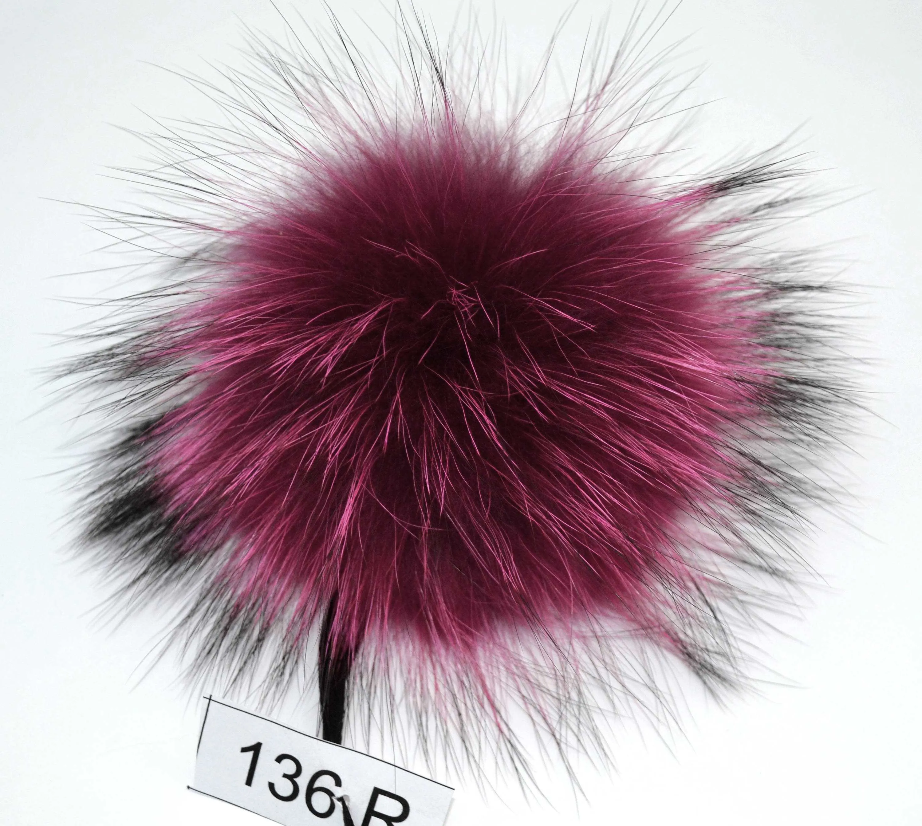 8,5" POM POM! Large Pom Poms, Fur Pom Pom for Hat, Fur Pompom, Fur Ball, Bag Charm, Pompom, Fur Pom, Knit Hat, Real Fur, Raccoon Fur, Red