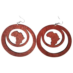 Africa within earrings (3 colors)  | Africa shaped | African | Natural hair | Afrocentric | jewelry