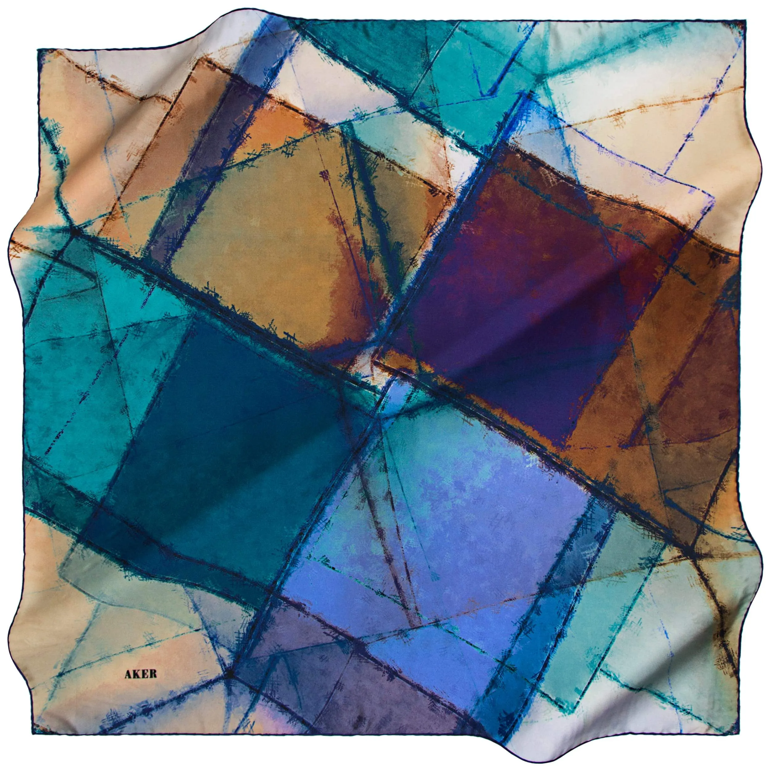 Aker Elva Designer Silk Scarf No. 21