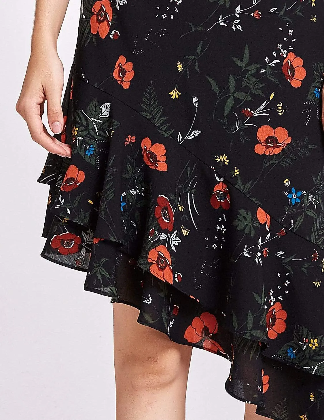 Alisa Pan Floral Print High Waisted Skirt