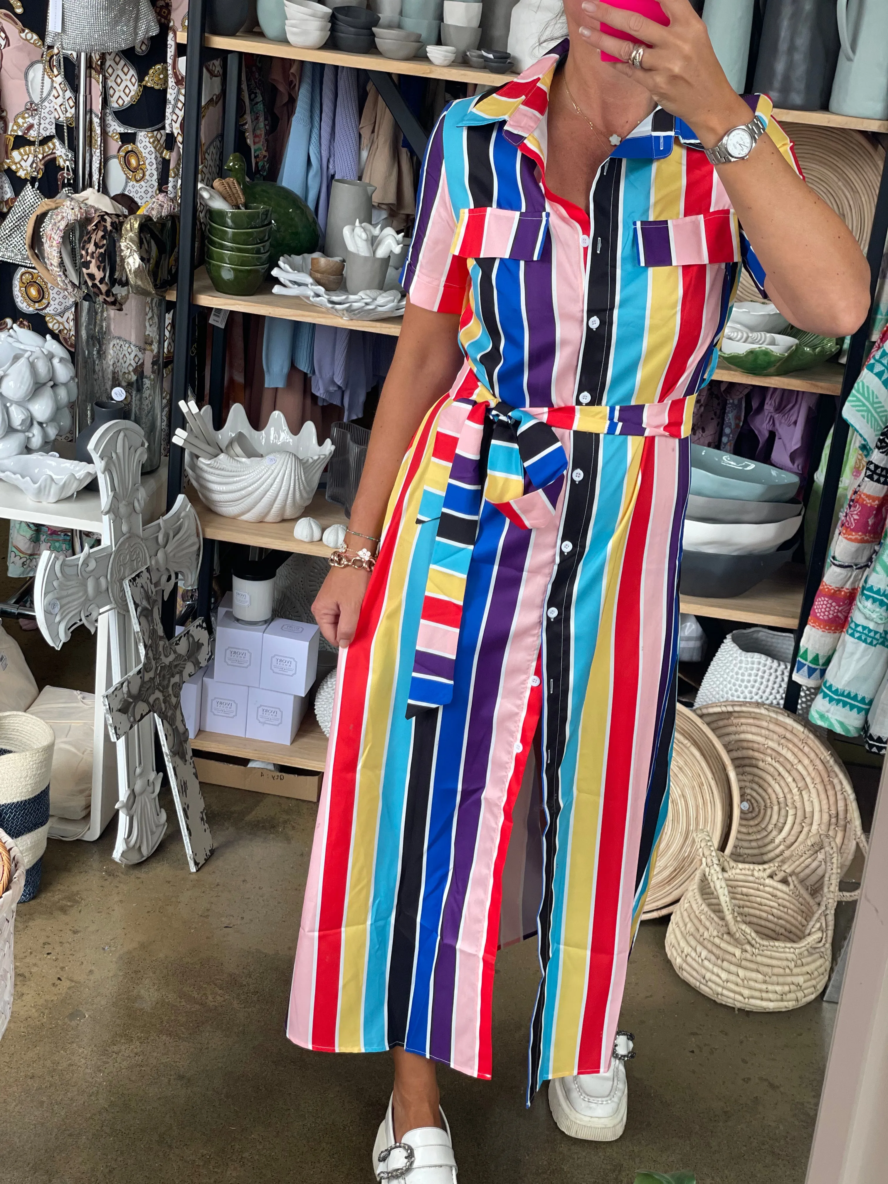 Allsorts stripe Shirt Dress