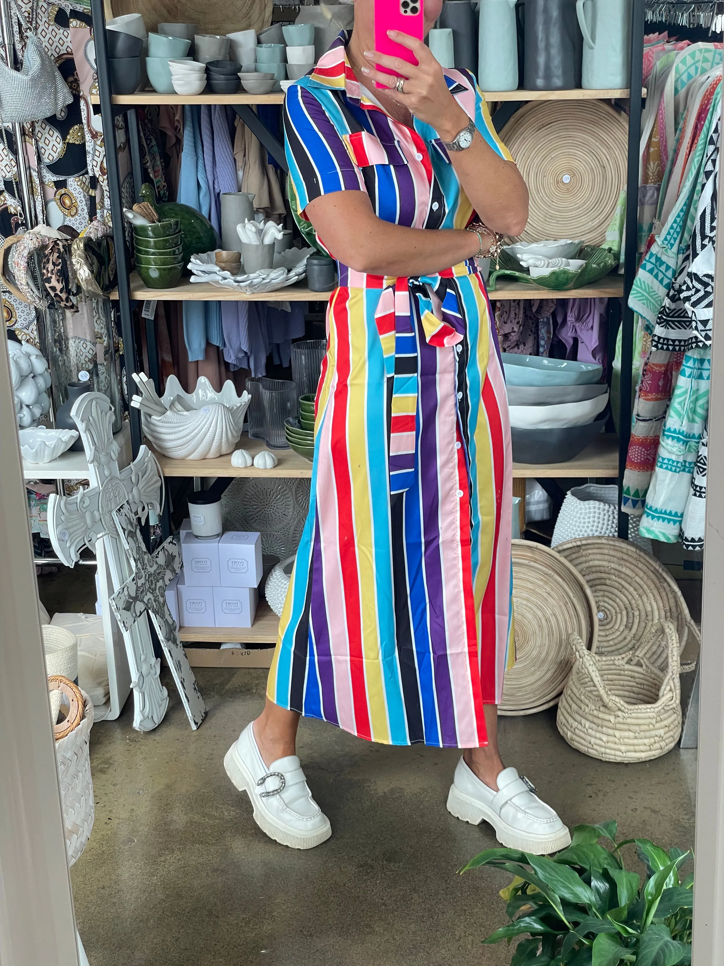 Allsorts stripe Shirt Dress