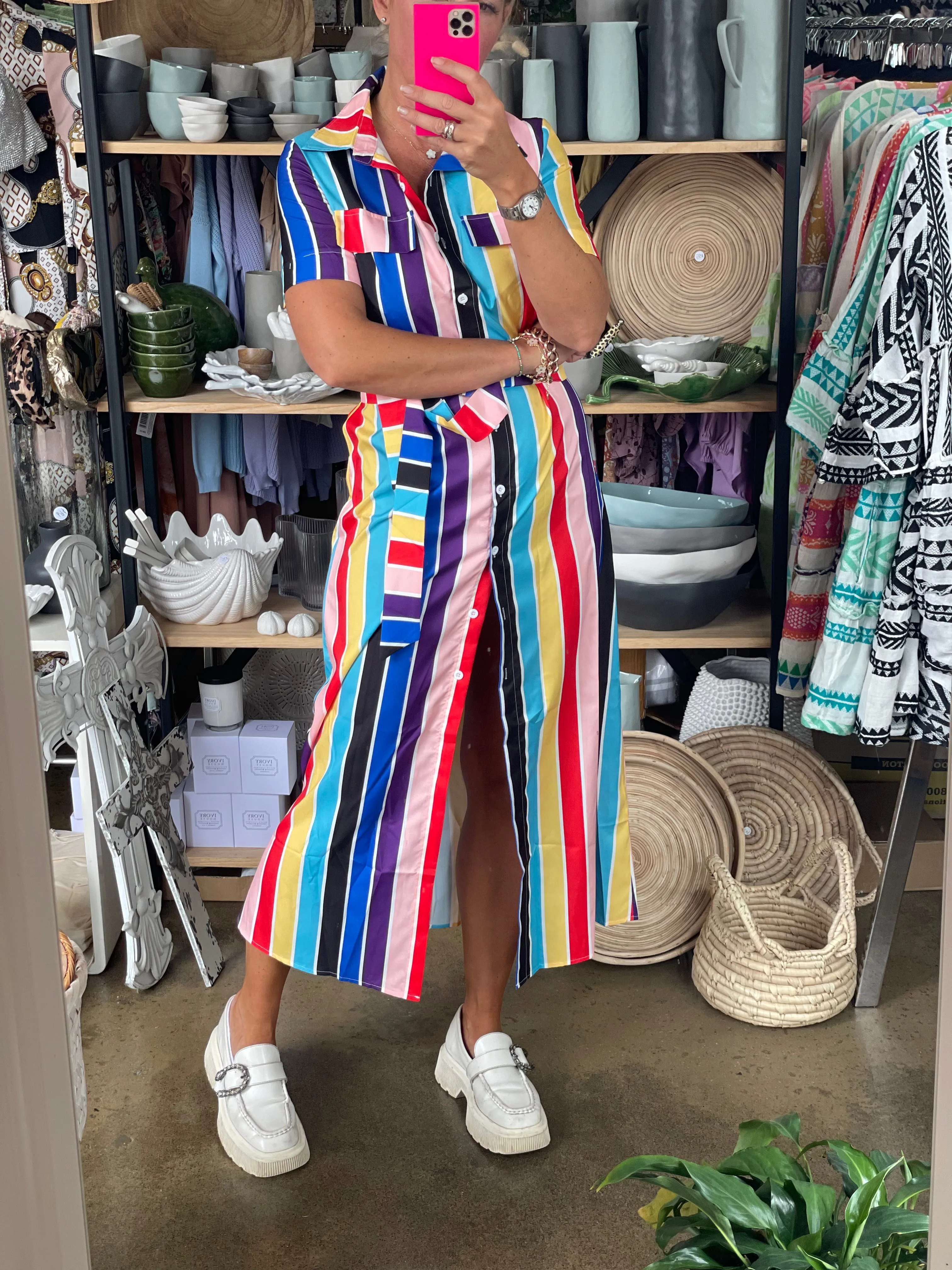 Allsorts stripe Shirt Dress