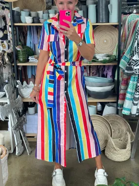 Allsorts stripe Shirt Dress