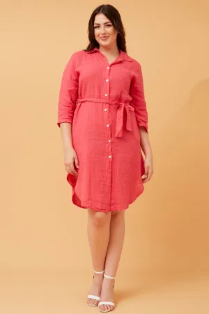 AMATA LINEN SHIRT DRESS