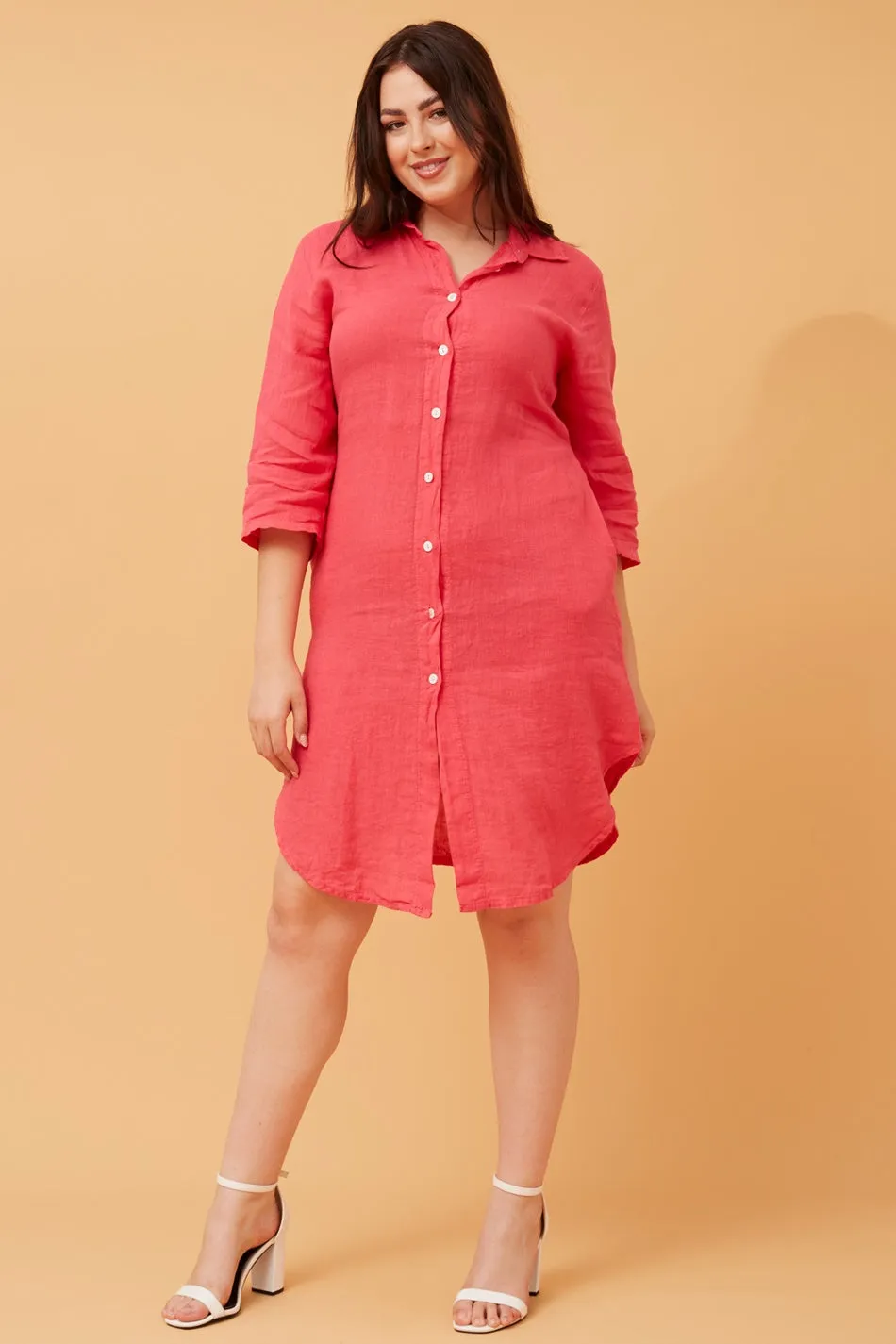 AMATA LINEN SHIRT DRESS