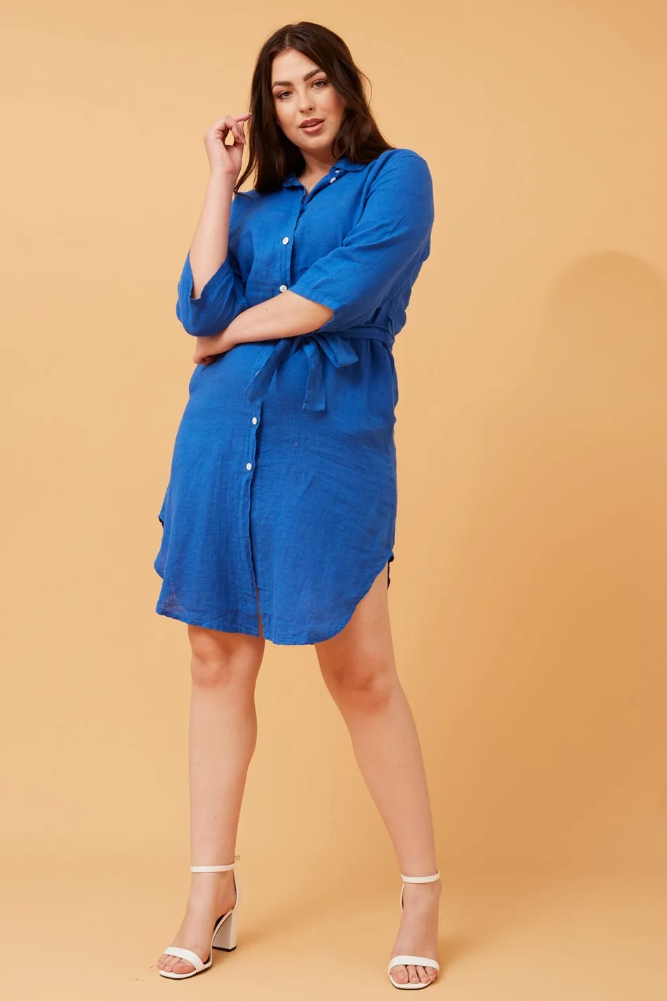 AMATA LINEN SHIRT DRESS