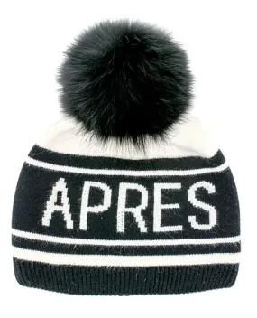 Apres Hat with Fox Pompom