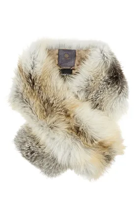 Arabella Icelandic Fox Fur Scarf Golden