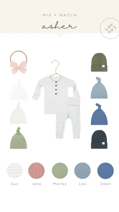 Asher Newborn Hat Bundle (Top   Bottom)