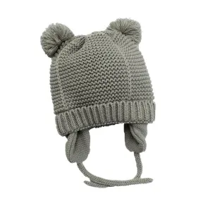 Baby Bobble Hat - Grey