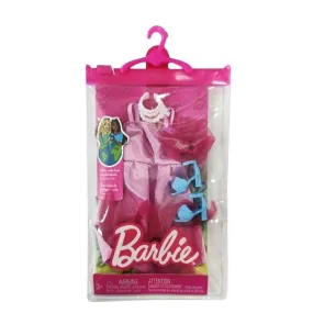 Barbie Fashion Outfit Pink Dress and Accessories