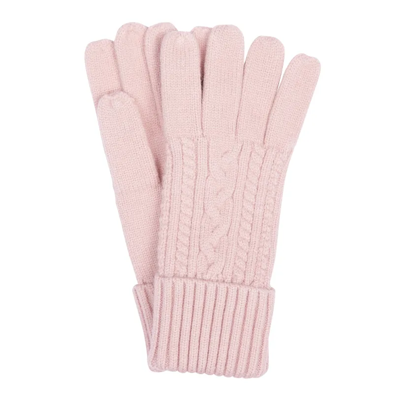 Barbour Alnwick Knit Rose Pink Gloves LGL0119