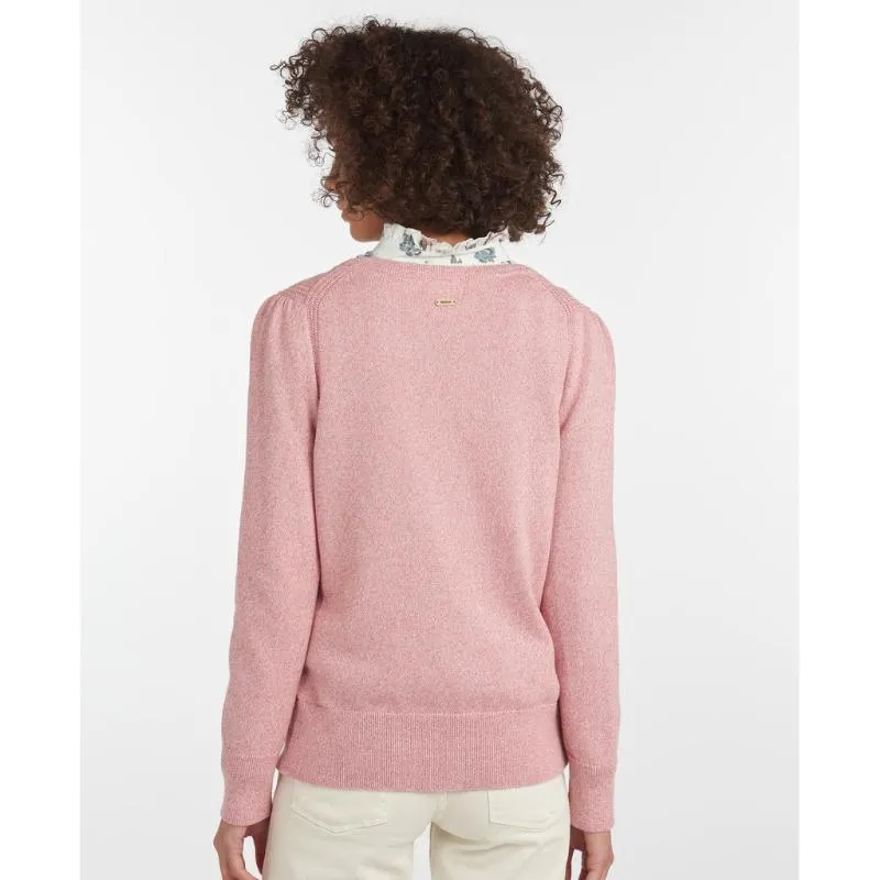 Barbour Bowland Ladies Knit - Dusty Rose