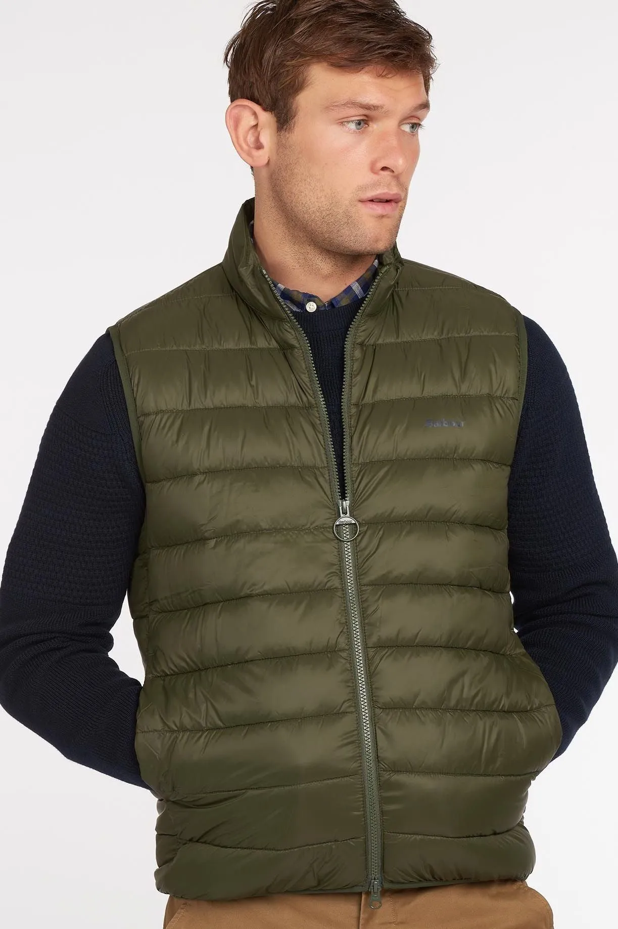 Barbour Gilet Bretby in Olive MGI0024OL51