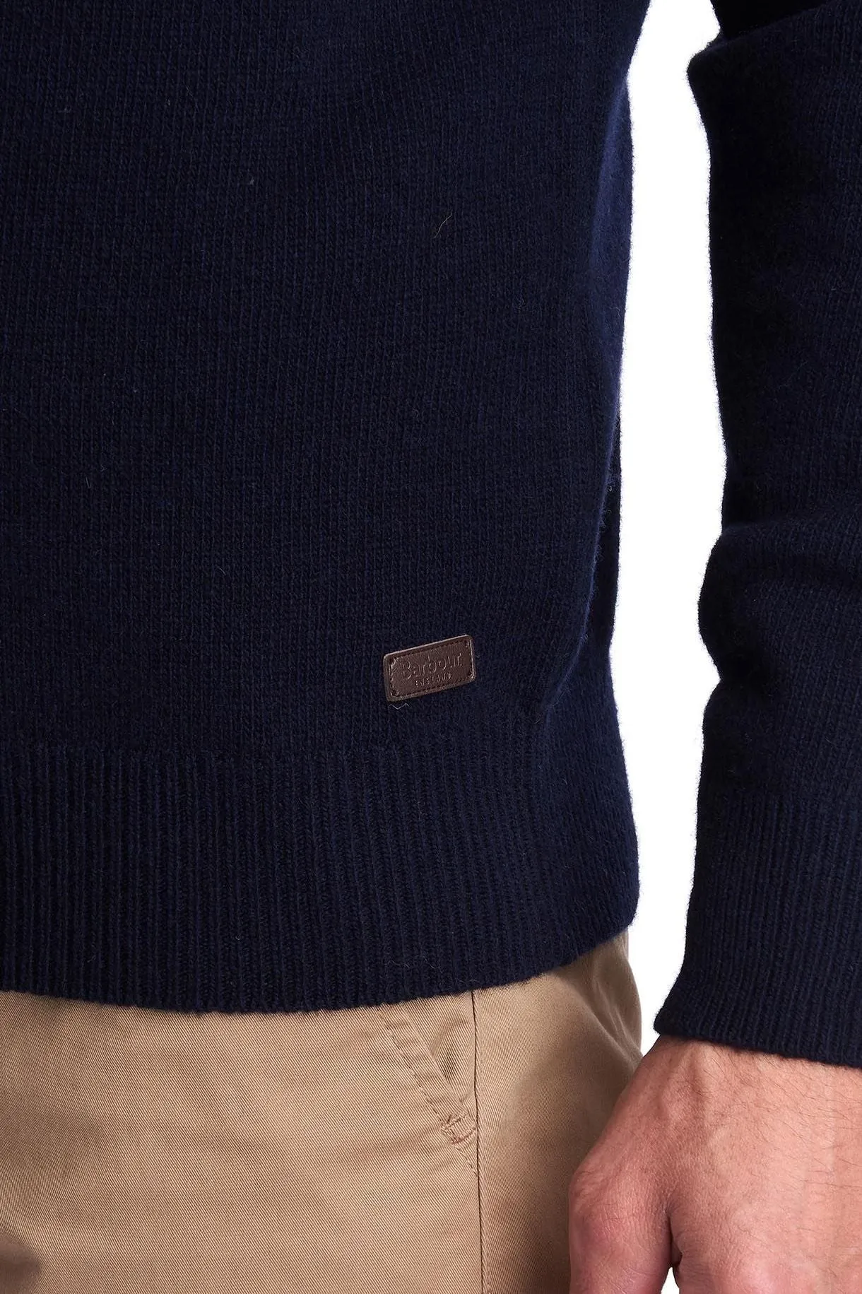 Barbour Sweater-Nelson Essential-Crew Neck- Navy-MKN0760NY91