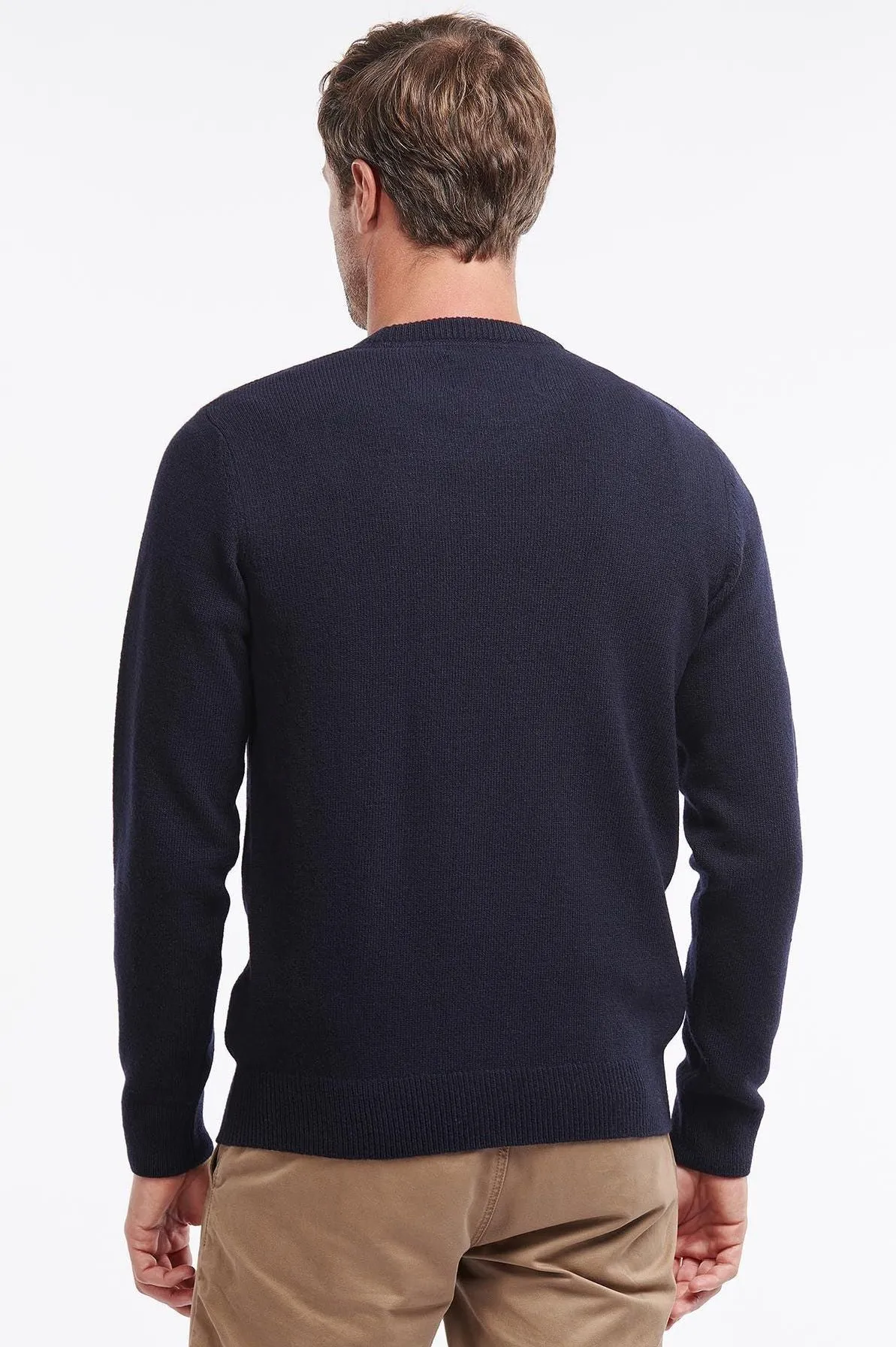 Barbour Sweater-Nelson Essential-Crew Neck- Navy-MKN0760NY91