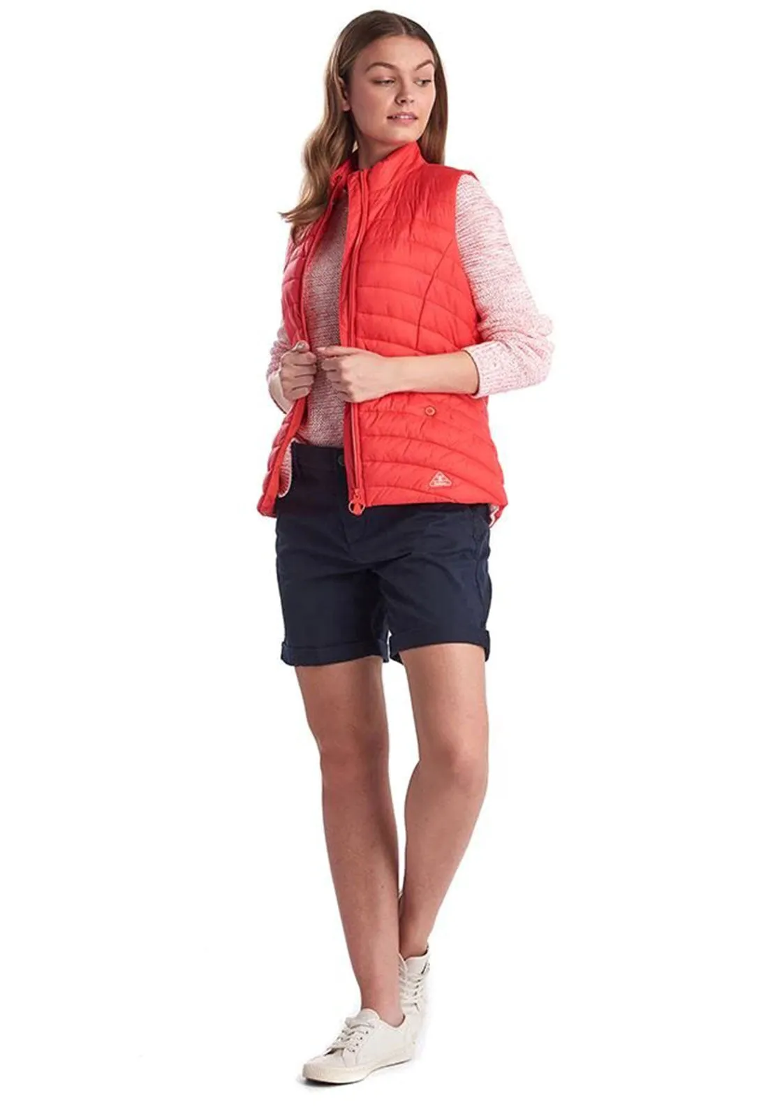 Barbour Womens Shorewood Quilted Gilet, Coral