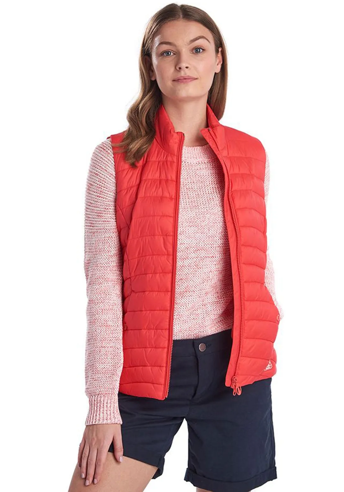 Barbour Womens Shorewood Quilted Gilet, Coral