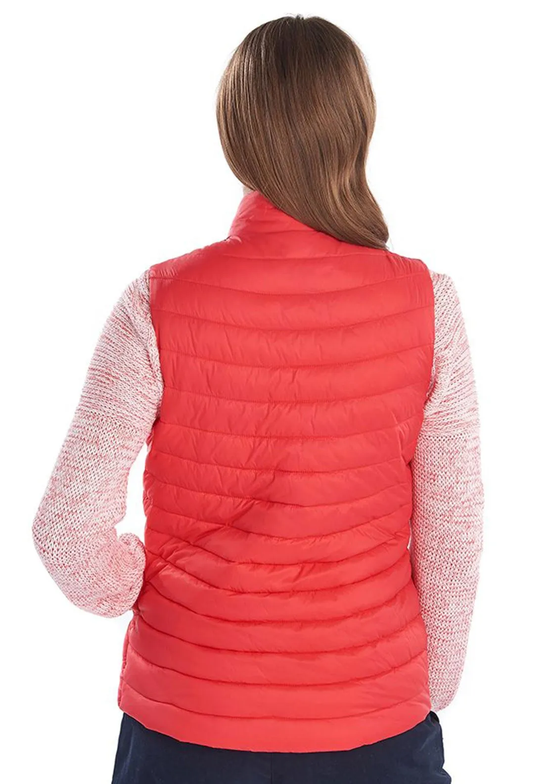 Barbour Womens Shorewood Quilted Gilet, Coral