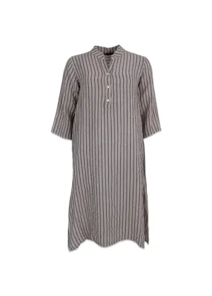 BCMELINA shirt dress - Beige Stripe