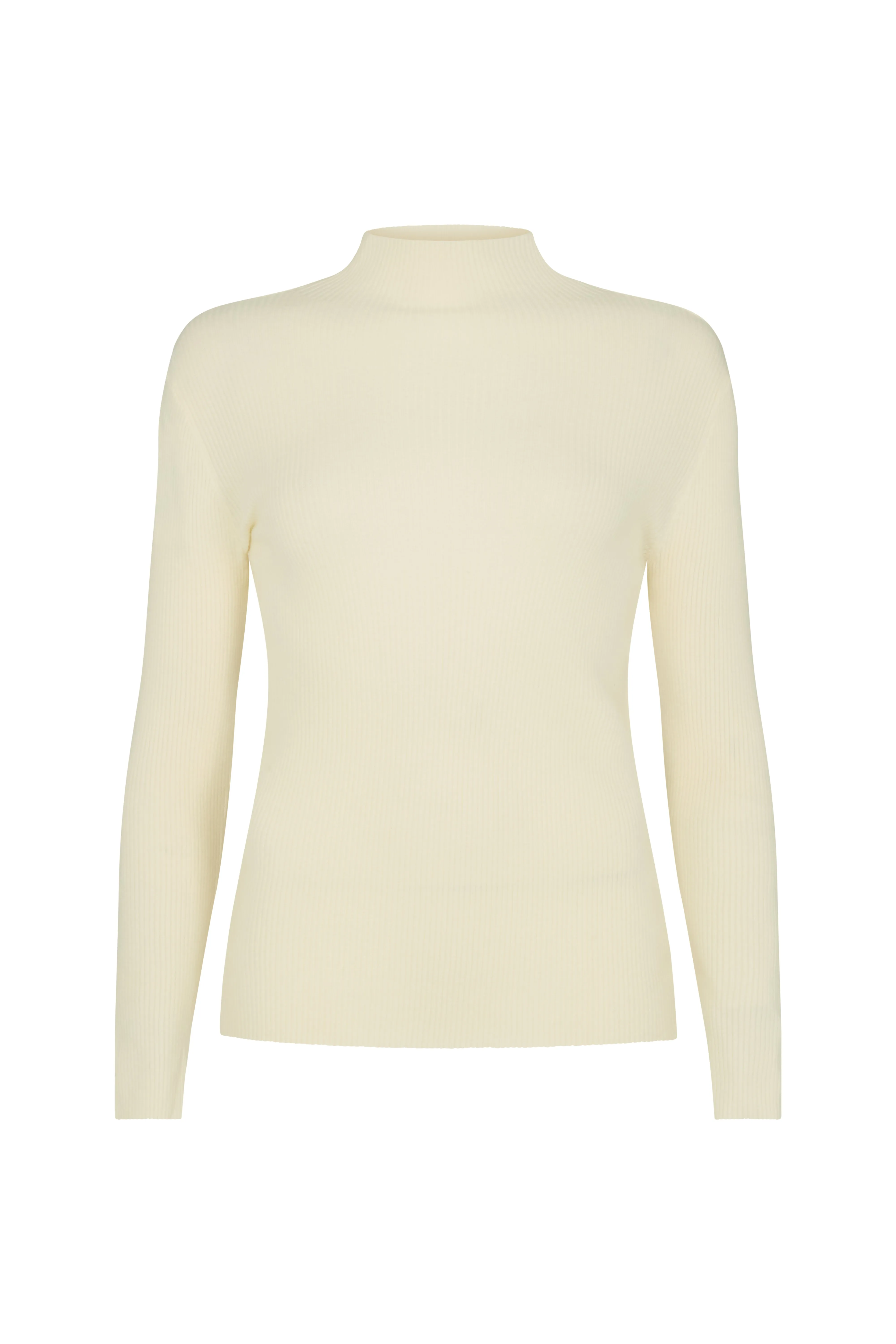 Beatrice Roll Neck Jumper In White