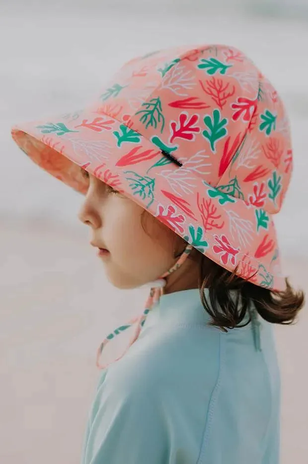 Bedhead Ponytail Swim Bucket Beach Hat - Coral