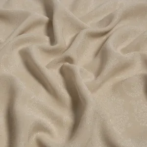 Beige Plain Jacquard Fabric 894