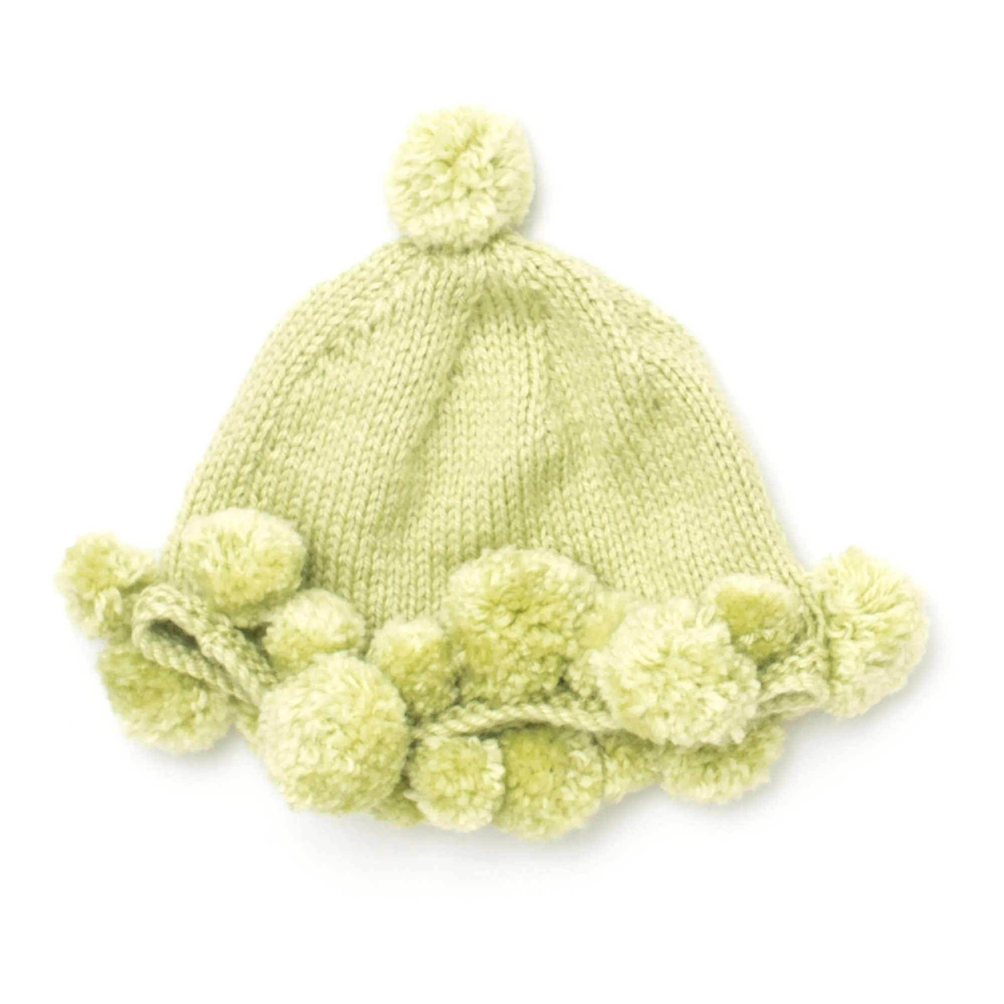 Bernat Knit Pompom Baby Hat