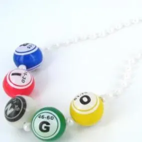 bingo ball bead necklace Case of 24