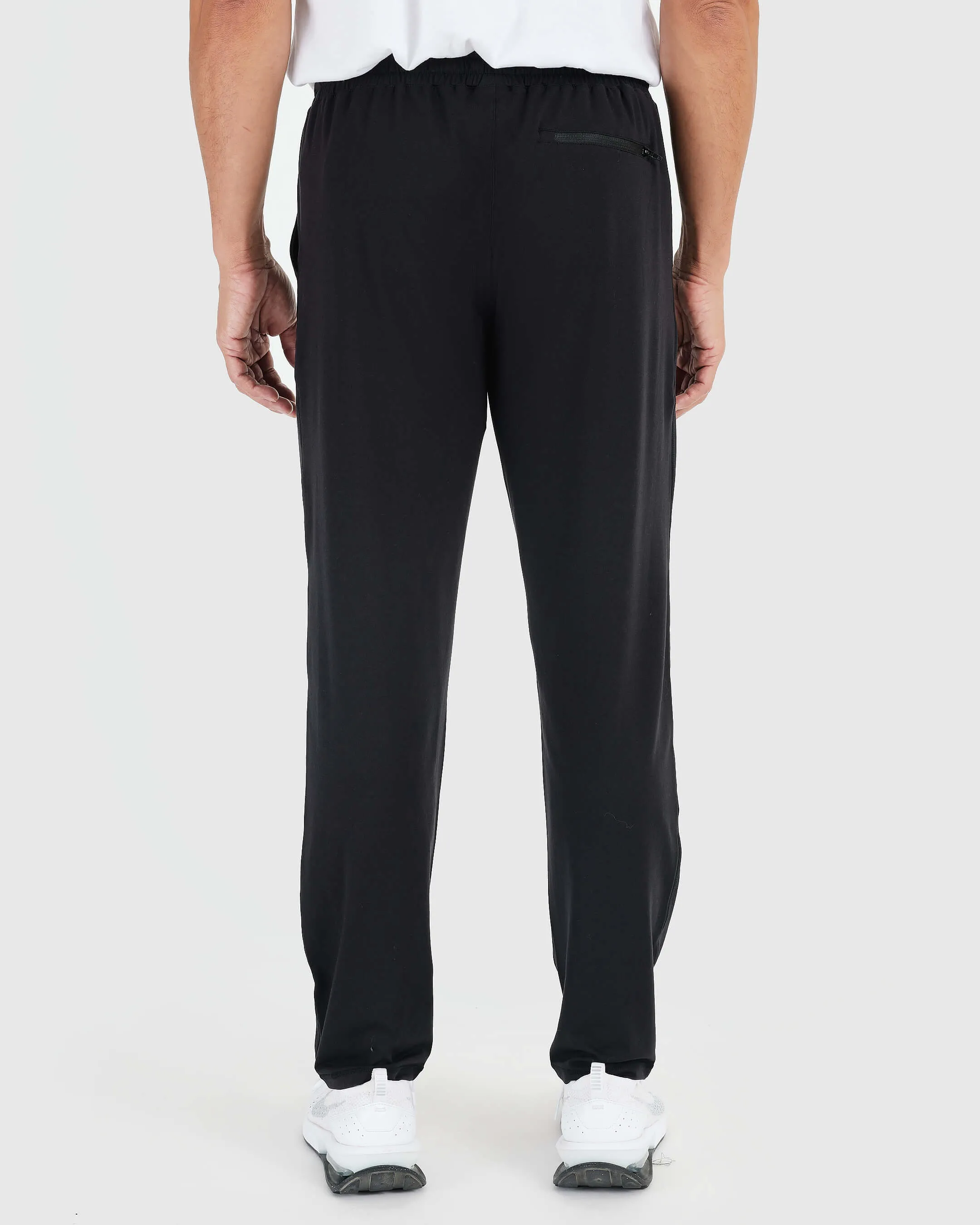 Black Active Comfort Straight Leg Pant