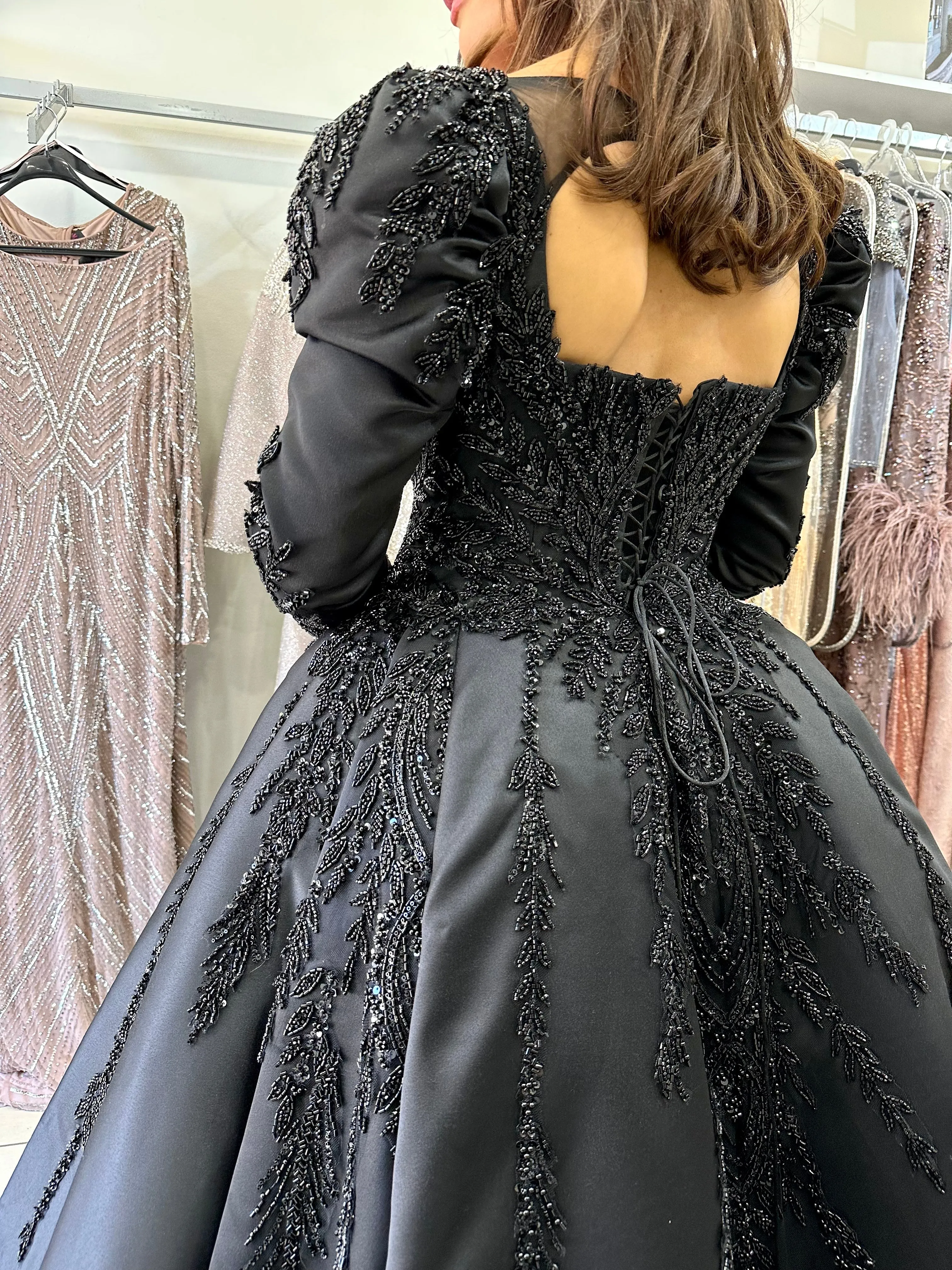 BLACK BALLGOWN