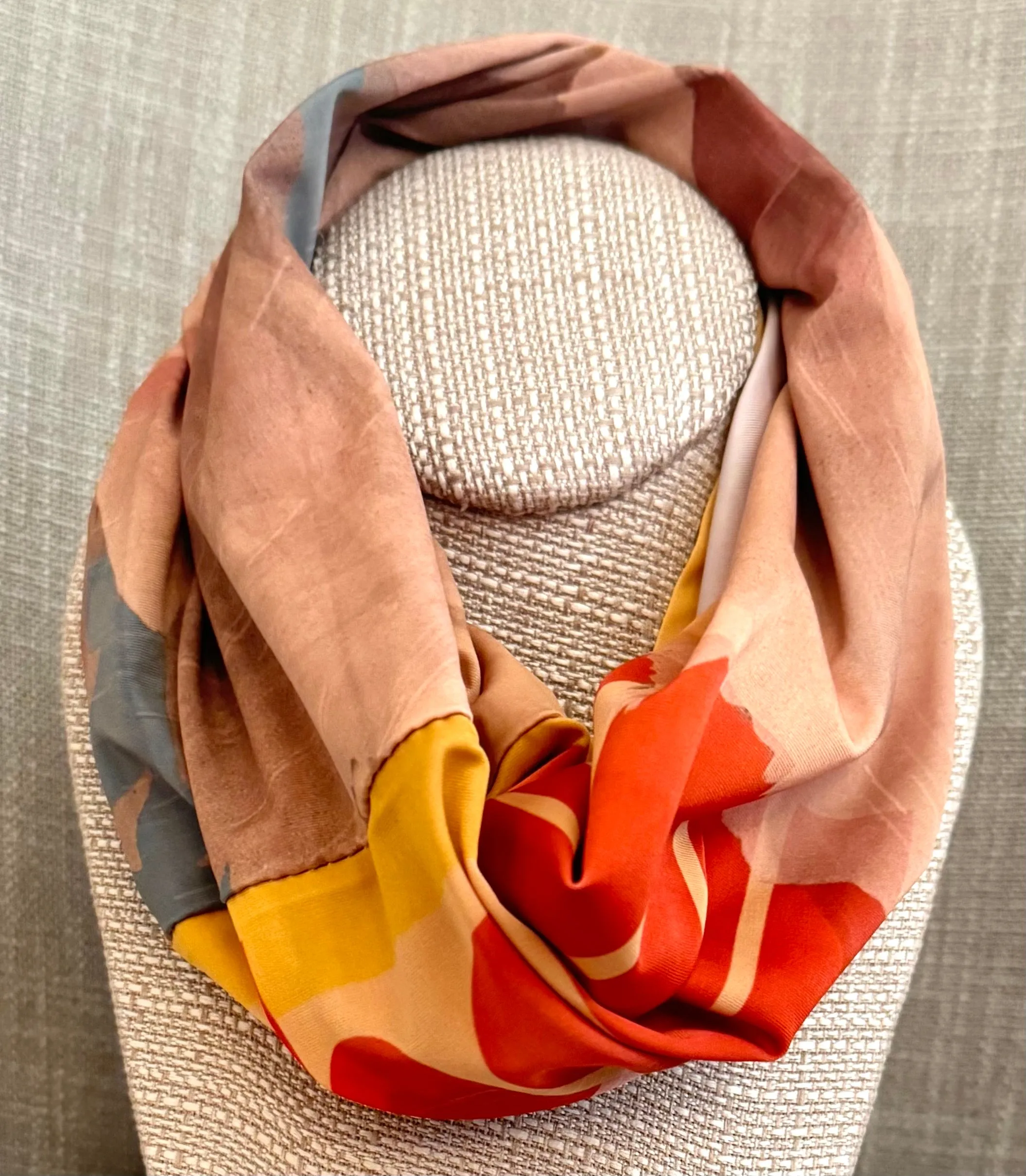 Boldly, an infinity scarf