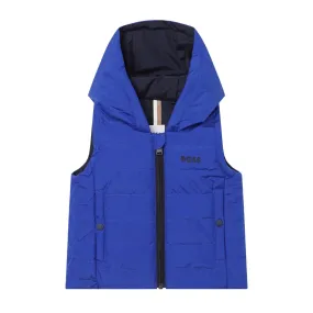 BOSS Baby Royal Blue Printed Logo Gilet