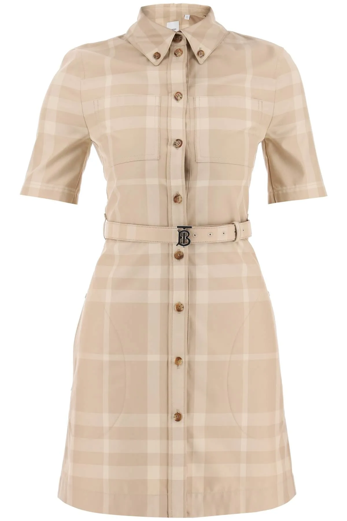 Burberry tartan gabardine shirt dress