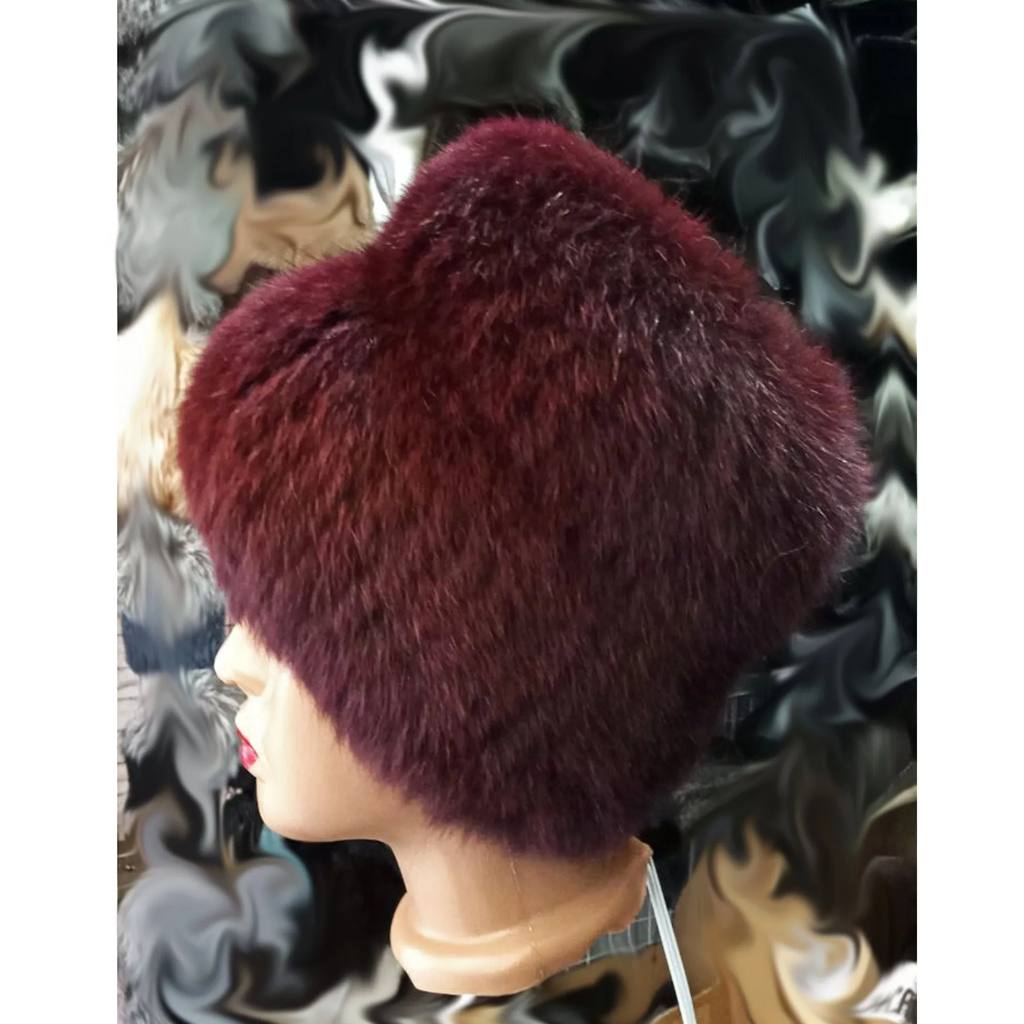 BY ORDER Women Fur Hat, Fox Fur Hat, Stretchy Fox Fur hat, Knit Fur Hat, Fox Fur Hat, Girl Fur Hat, Trapper Hat, Real fur Hat, Fluffy hat