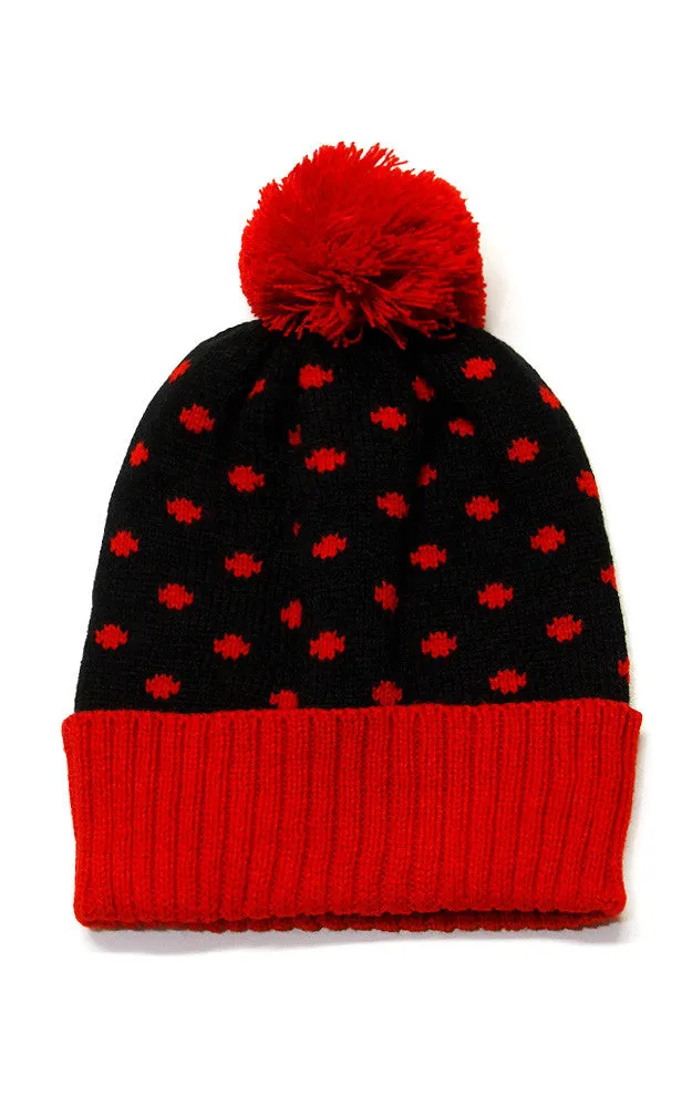 CAP071 Red Print Pattern Hat