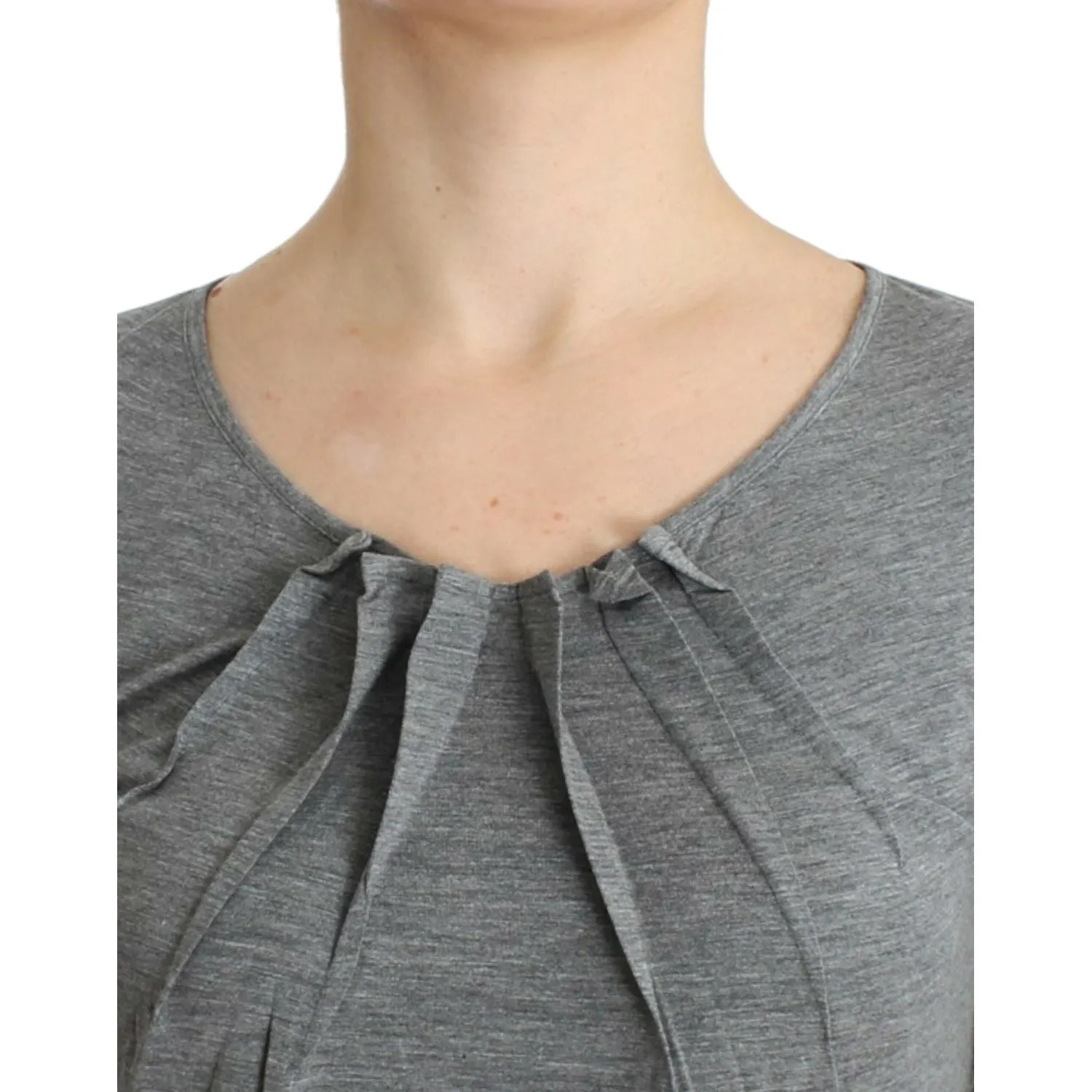 Cavalli Elegant Gray Cashmere-Blend Jumper