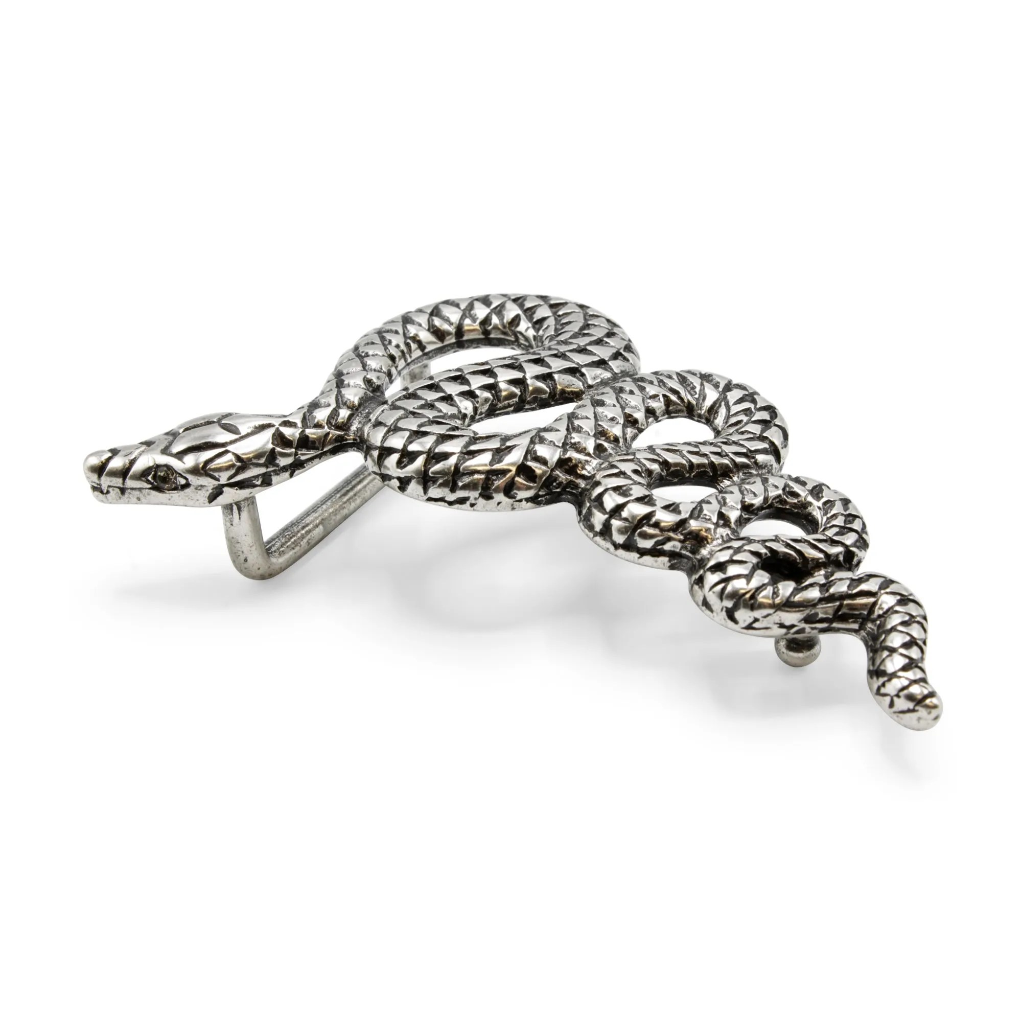 Crystal Eyes Swirling Snake Buckle 30mm