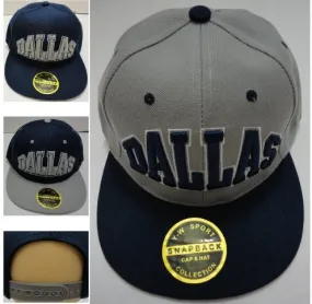 dallas snap-back flat bill cap/baseball Case of 24