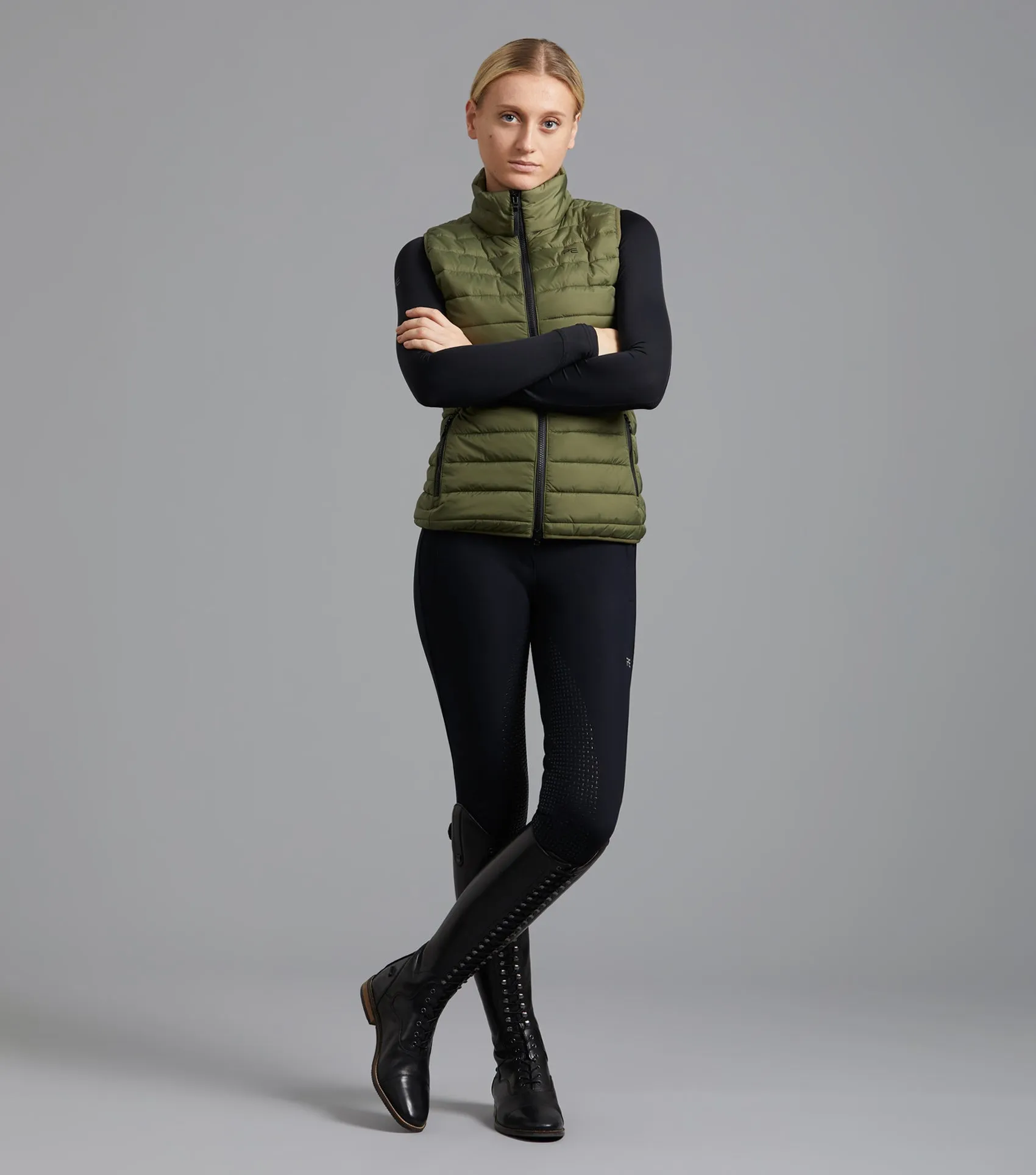 Dante Ladies Riding Gilet Olive