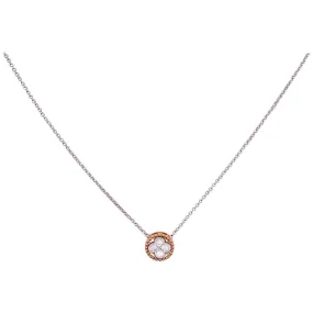 Diamond Clover Two-Tone Necklace