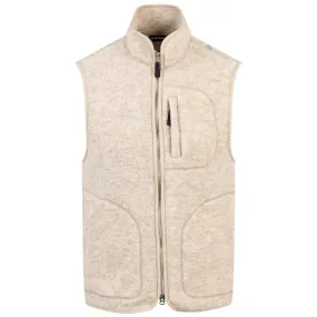 Duncan Wool Fleece Gilet Oyster Grey - AW23