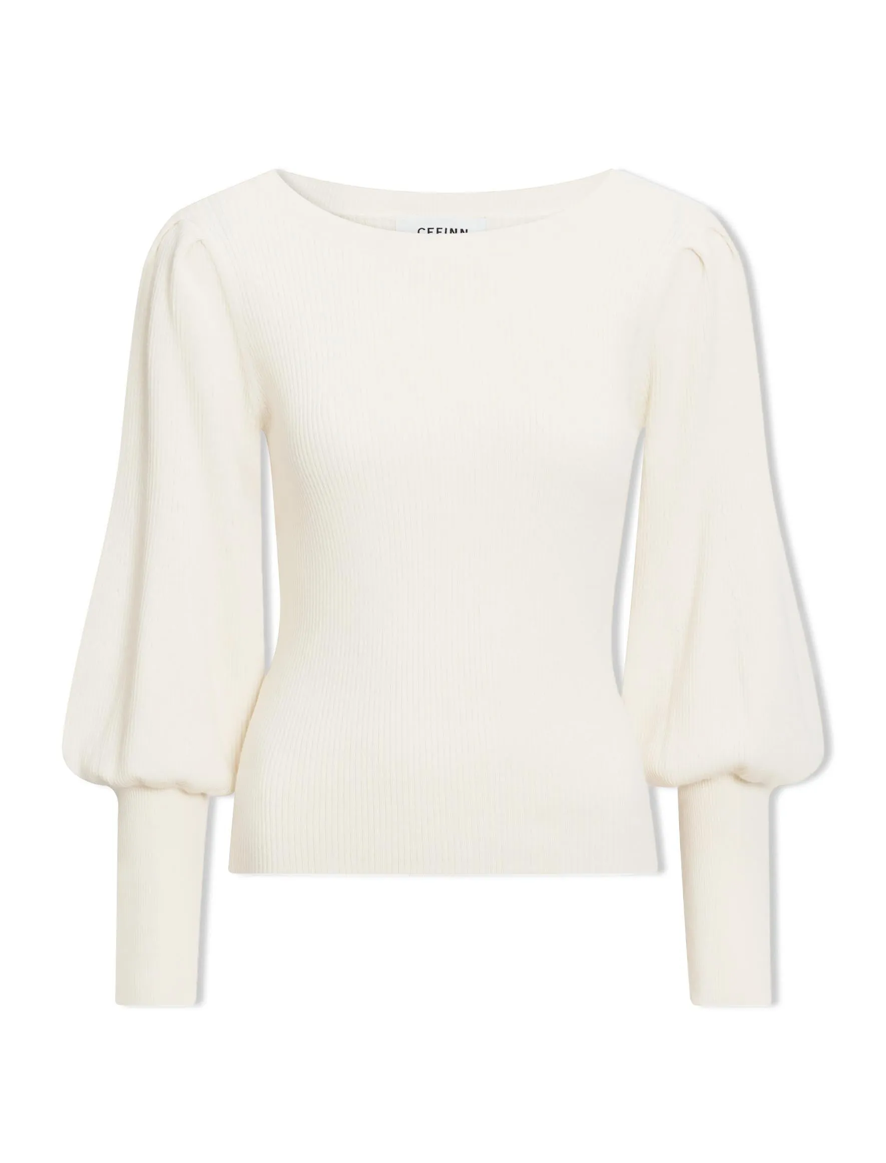 Eva Wool Boat Neck Jumper - Cream