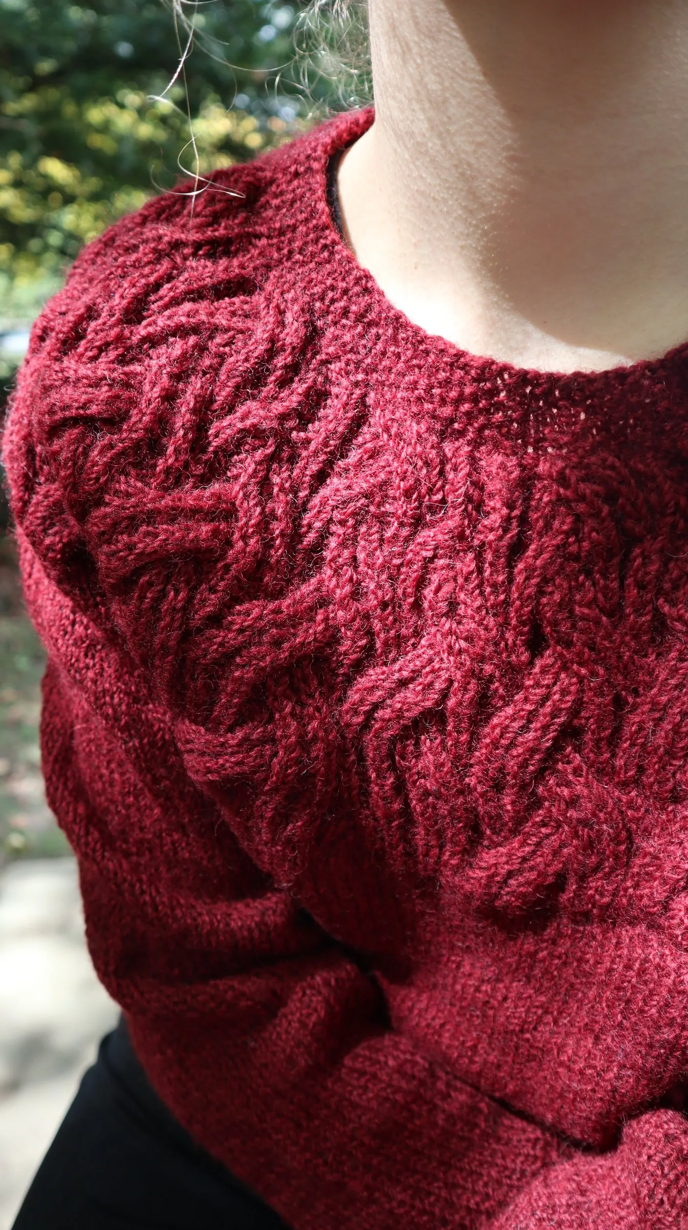 Fair Trade Ethical Women's Woollen Jumper with Yoke