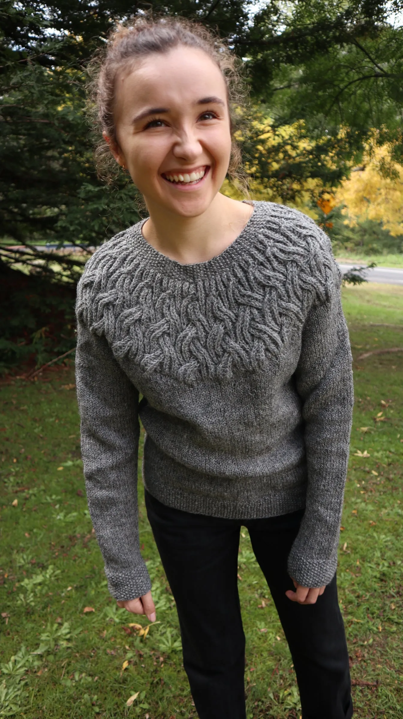 Fair Trade Ethical Women's Woollen Jumper with Yoke