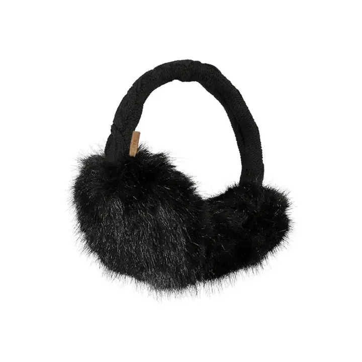 Faux Fur Earmuffs - Black